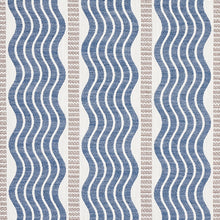 Load image into Gallery viewer, Schumacher Sina Stripe Fabric 79941 / Blue