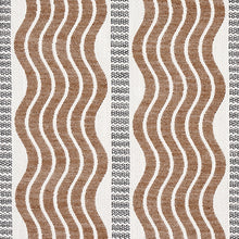 Load image into Gallery viewer, Schumacher Sina Stripe Fabric 79942 / Brown