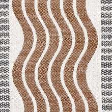 Load image into Gallery viewer, Schumacher Sina Stripe Fabric 79942 / Brown