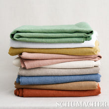 Load image into Gallery viewer, Schumacher Marco Performance Linen Fabric 79996 / Terracotta