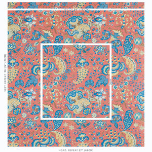Schumacher Majorelle Wallpaper 5011351 / Red