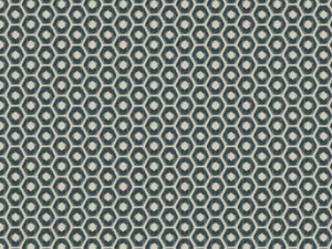 Grey Navy Steel Blue Rose Beige Geometric Art Deco Cut Velvet Upholstery Fabric