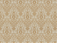 Load image into Gallery viewer, Greige Gold Wheat Damask Upholstery Drapery Fabric / Bronze