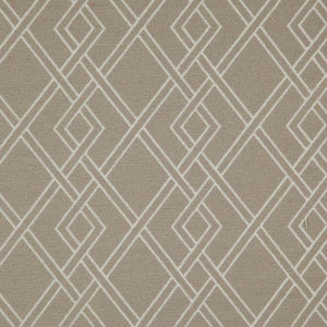 Alton Beige Geometric Upholstery Fabric / Sand