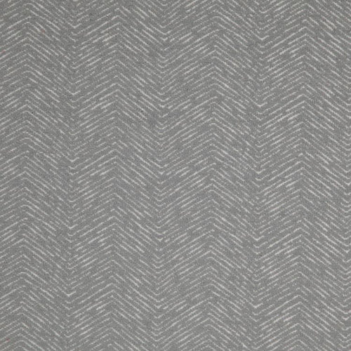 Strand Gray Chevron Upholstery Fabric / Silver
