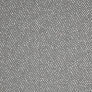 Strand Gray Chevron Upholstery Fabric / Silver
