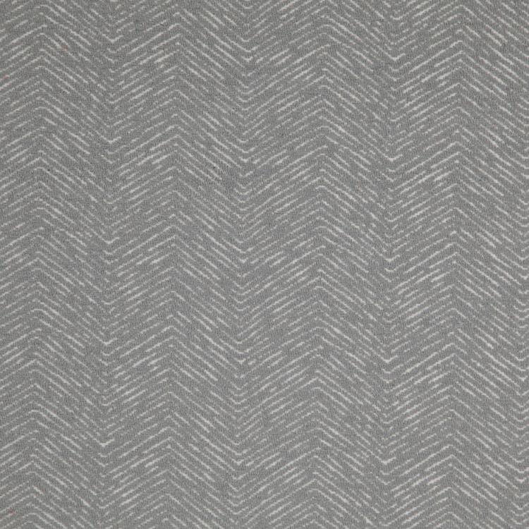 Strand Gray Chevron Upholstery Fabric / Silver