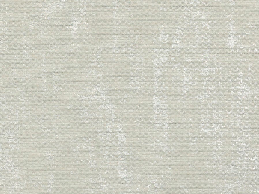 Cotton Poly Hand Printed Ivory Off White Silver Metallic Textured Woven Drapery Fabric