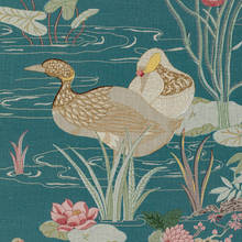 Load image into Gallery viewer, Lee Jofa Luzon Print Fabric / Lagoon
