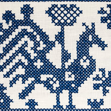 Load image into Gallery viewer, Schumacher Tarpan Embroidered Tape Trim 80000 / Navy