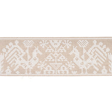 Load image into Gallery viewer, Schumacher Tarpan Embroidered Tape Trim 80002 / Natural