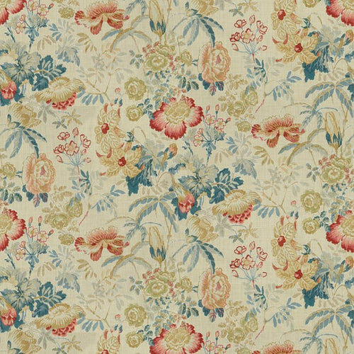 Brunschwig & Fils Edenwood Hdb Fabric / Red/Blue
