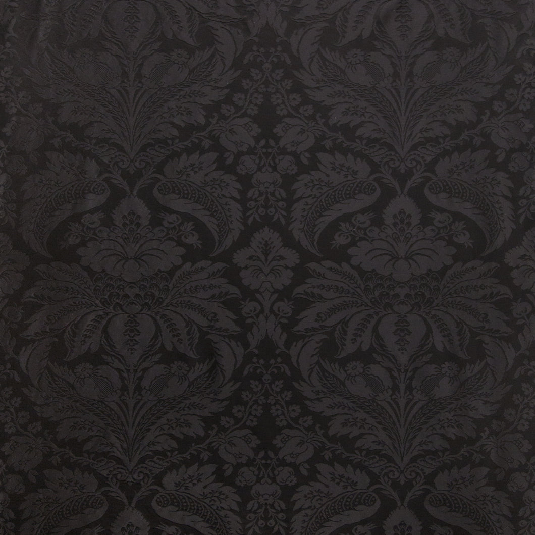 Brunschwig & Fils Damask Pierre Fabric / Black