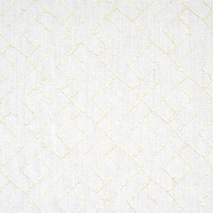 Schumacher Durant Embroidery Fabric 80131 / Ivory
