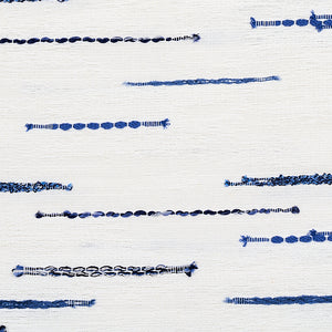 Schumacher Leland Stripe Fabric 80141 / Blue