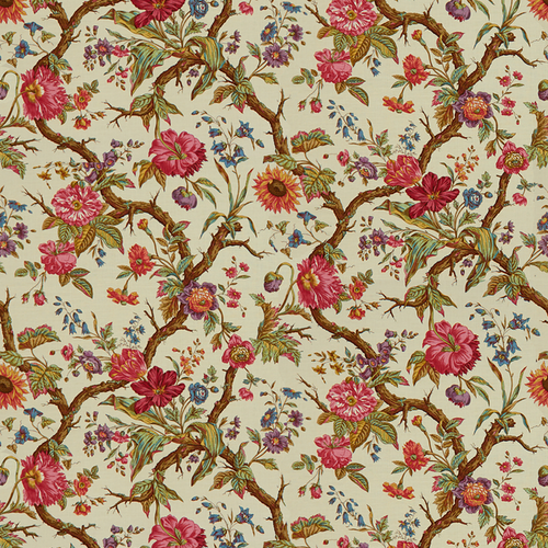 Brunschwig & Fils Arbre Fleuri Fabric / Beige