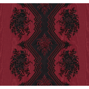 Brunschwig & Fils Coppelia Moire Fabric / Rouge