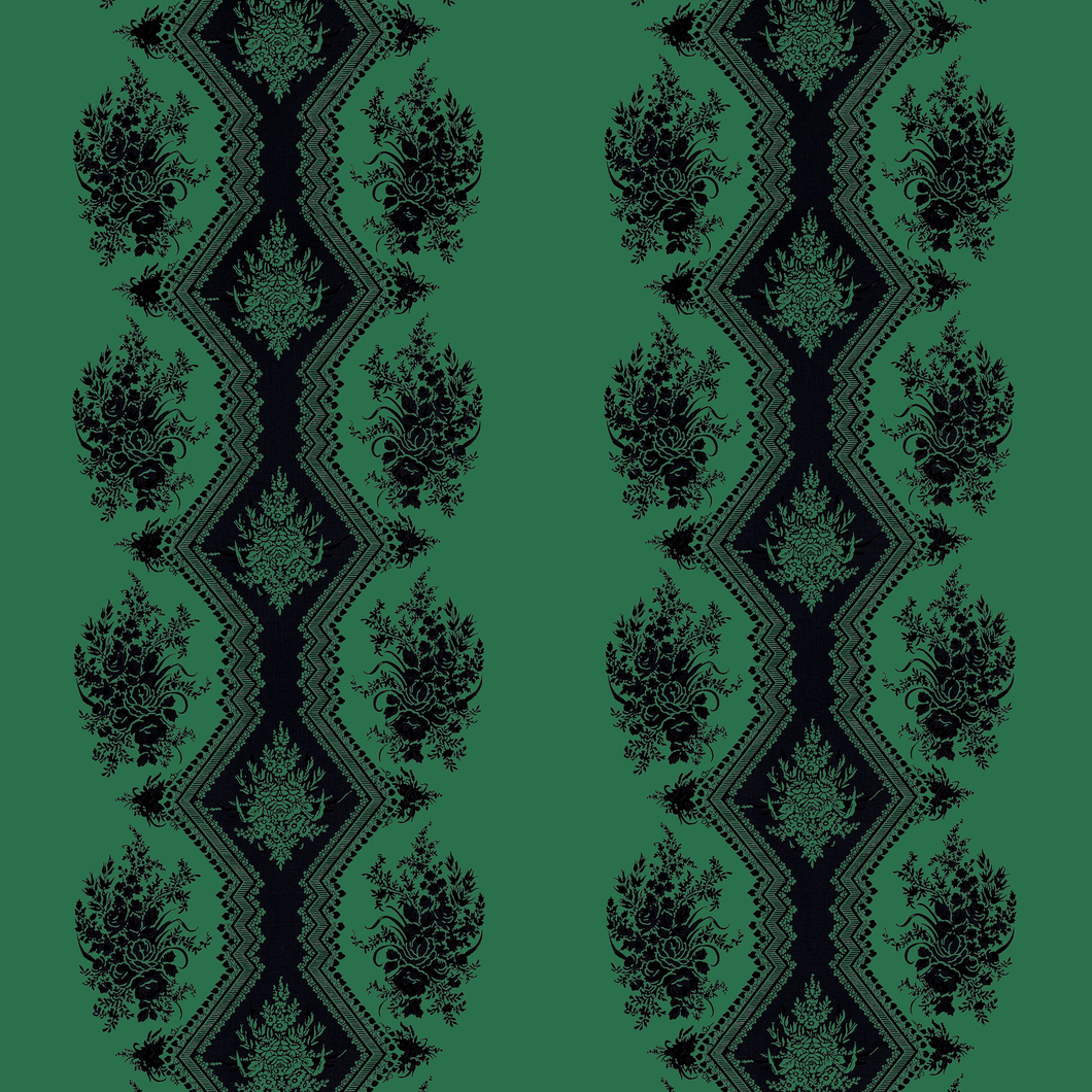 Brunschwig & Fils Coppelia Satin Fabric / Emerald