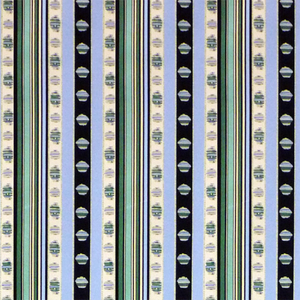 Brunschwig & Fils Rayure Moire Fabric / Vert