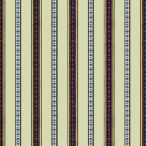 Brunschwig & Fils Rayure Broderie Fabric / Beige