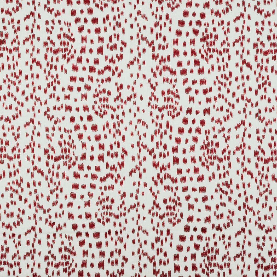 Brunschwig & Fils Les Touches Emb Fabric / Poppy
