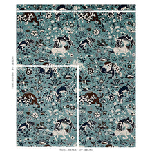Load image into Gallery viewer, Schumacher Saint Ambrose Velvet Fabric 80171 / Cadet