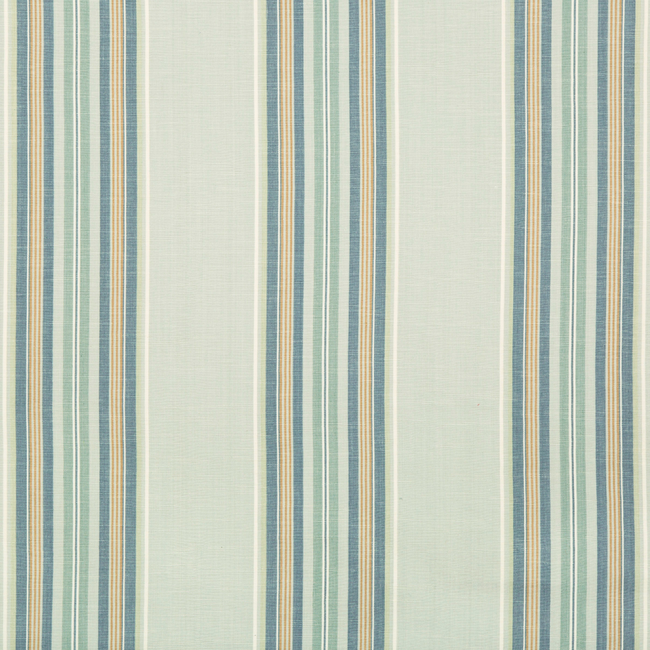 Brunschwig & Fils Verdon Stripe Fabric / Sea/Blue