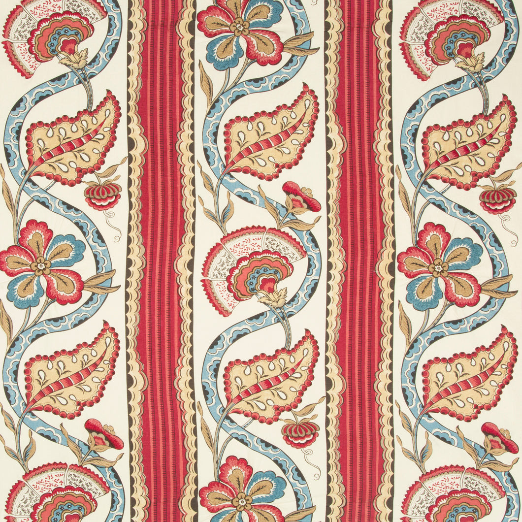Brunschwig & Fils Gautier Print Fabric / Cranberry