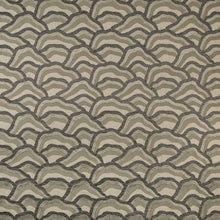Load image into Gallery viewer, Brunschwig &amp; Fils Les Rizieres Emb Fabric / Silver/Charcoal