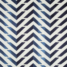 Load image into Gallery viewer, Brunschwig &amp; Fils Les Vagues Emb Fabric / Sky/Royal