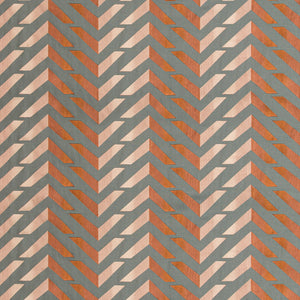 Brunschwig & Fils Les Vagues Emb Fabric / Pink/Rust