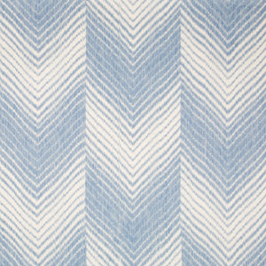 Brunschwig & Fils Les Chevrons Print Fabric / Blue