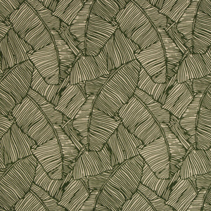 Brunschwig & Fils Les Palmiers Print Fabric / Green