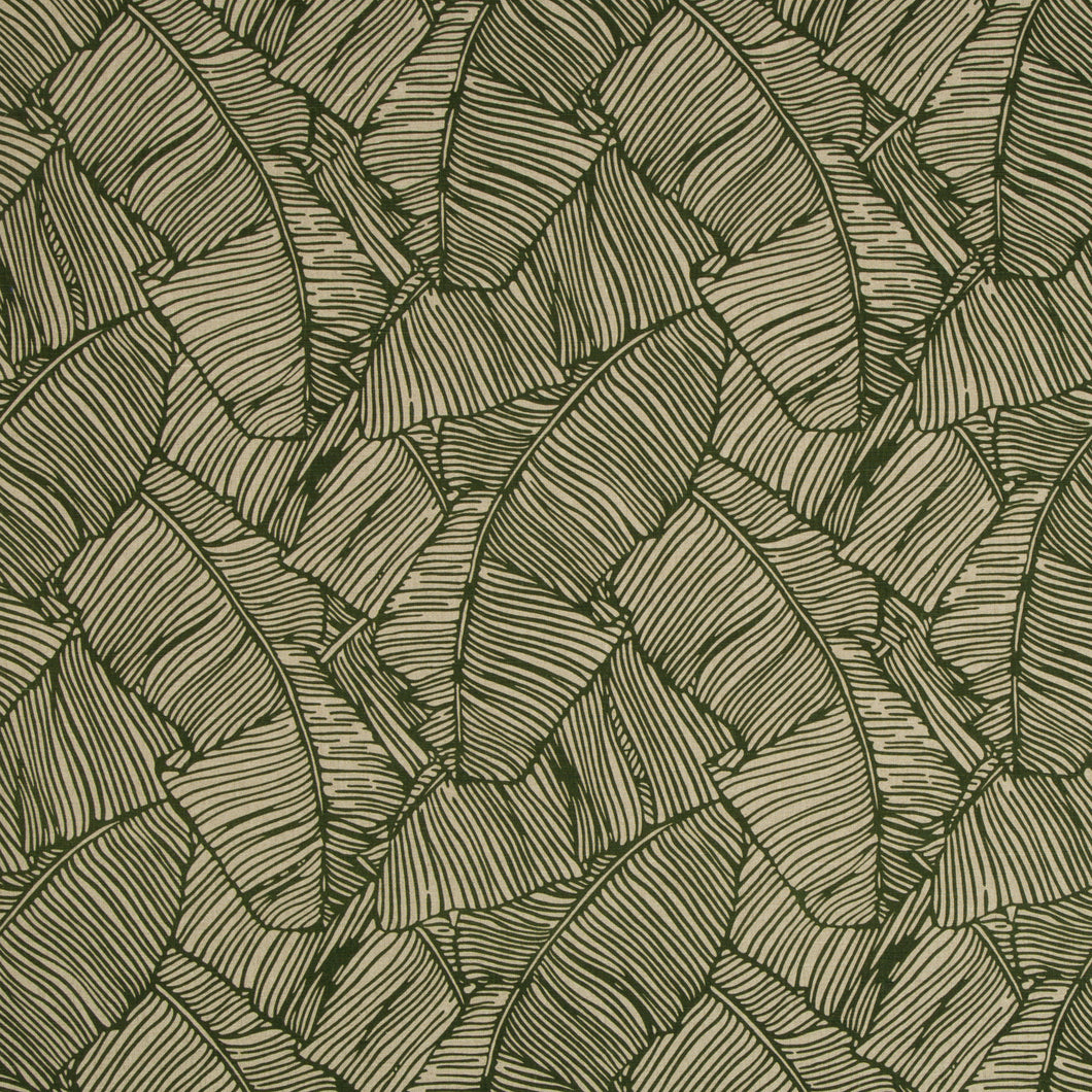 Brunschwig & Fils Les Palmiers Print Fabric / Green