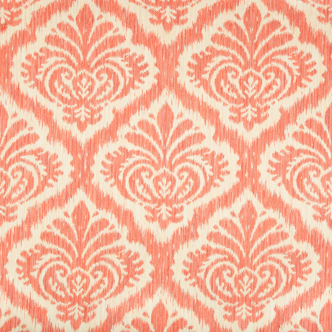 Brunschwig & Fils Durbar Tait Strie Ii Fabric / Rose
