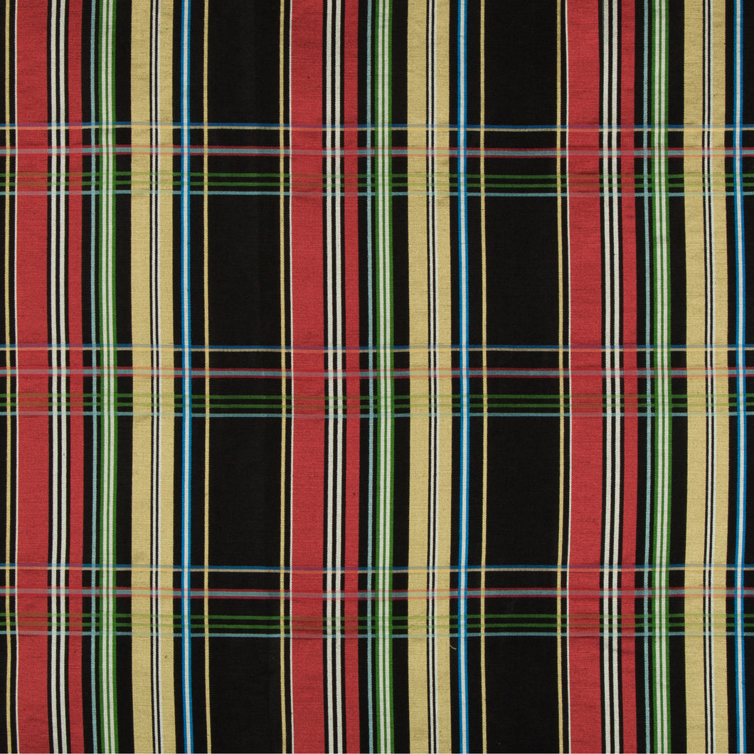 Brunschwig & Fils La Comelle Plaid Fabric / Onyx