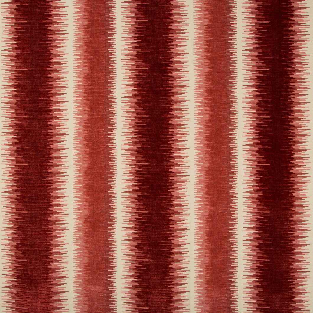 Brunschwig & Fils Bromo Velvet Fabric / Red