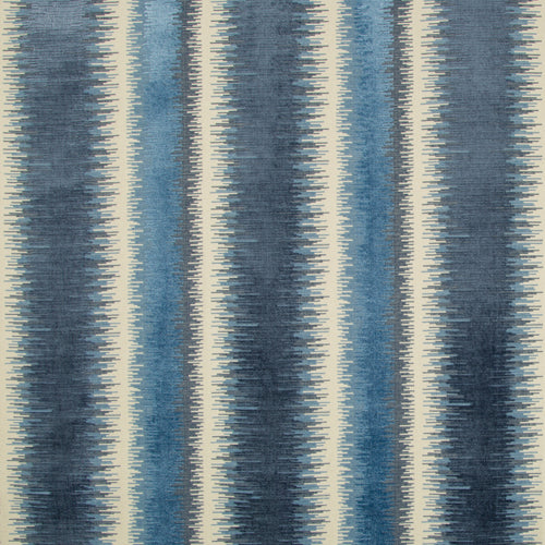 Brunschwig & Fils Bromo Velvet Fabric / Blue