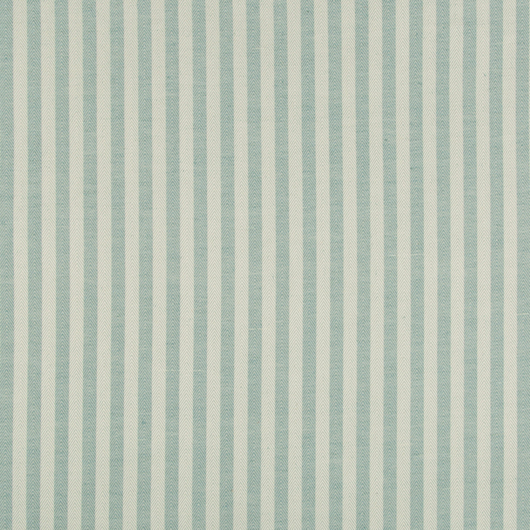 Brunschwig & Fils Rollo Stripe Fabric / Aqua