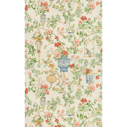 Brunschwig & Fils Jardin Fleuri Print Fabric / Ivory