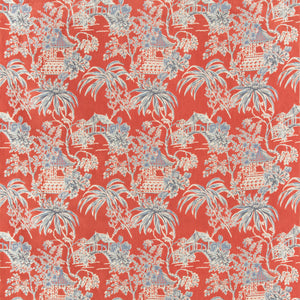 Brunschwig & Fils Tongli Print Fabric / Red