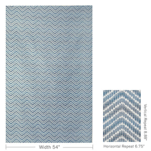 Brunschwig & Fils Chausey Woven Fabric / Navy