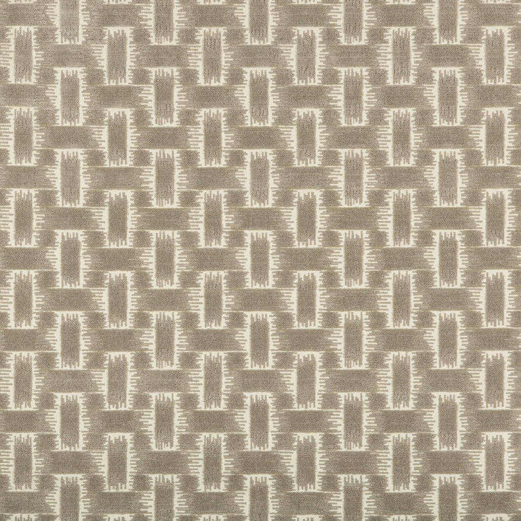 Brunschwig & Fils Chambord Velvet Fabric / Sand