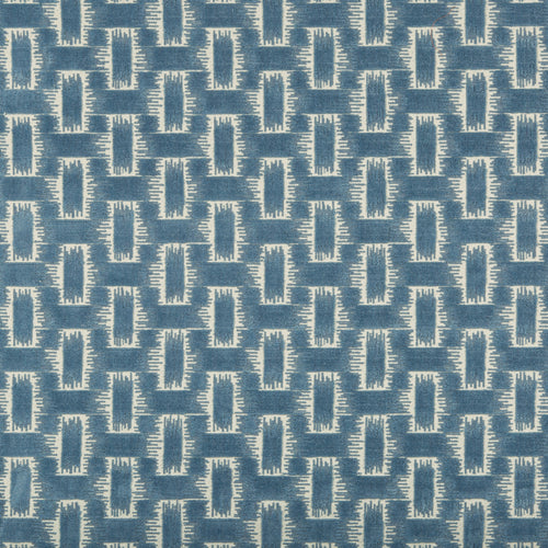 Brunschwig & Fils Chambord Velvet Fabric / Sky Blue