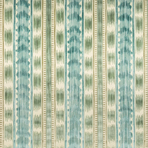 Brunschwig & Fils Bayeaux Velvet Fabric / Aqua