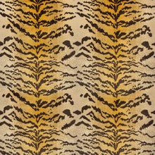 Load image into Gallery viewer, Brunschwig &amp; Fils Le Tigre Velvet Fabric / Cognac