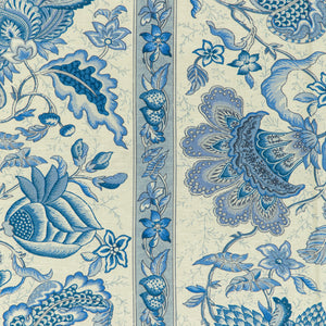 Brunschwig & Fils Montflours Print Fabric / Blue