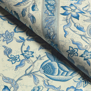 Brunschwig & Fils Montflours Print Fabric / Blue