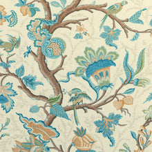 Load image into Gallery viewer, Brunschwig &amp; Fils Louverne Print Fabric / Aqua