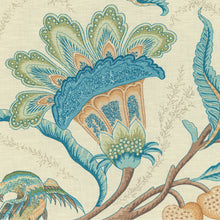 Load image into Gallery viewer, Brunschwig &amp; Fils Louverne Print Fabric / Aqua